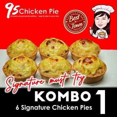 Kombo 1 : 6pcs Signature Cheese Chicken Pies